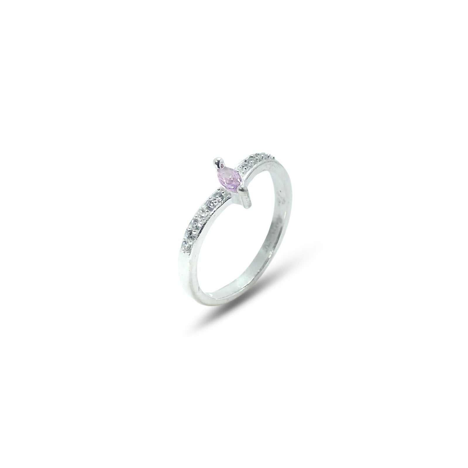 Charming Marquise Silver Ring in 925 Fine Sterling Silver