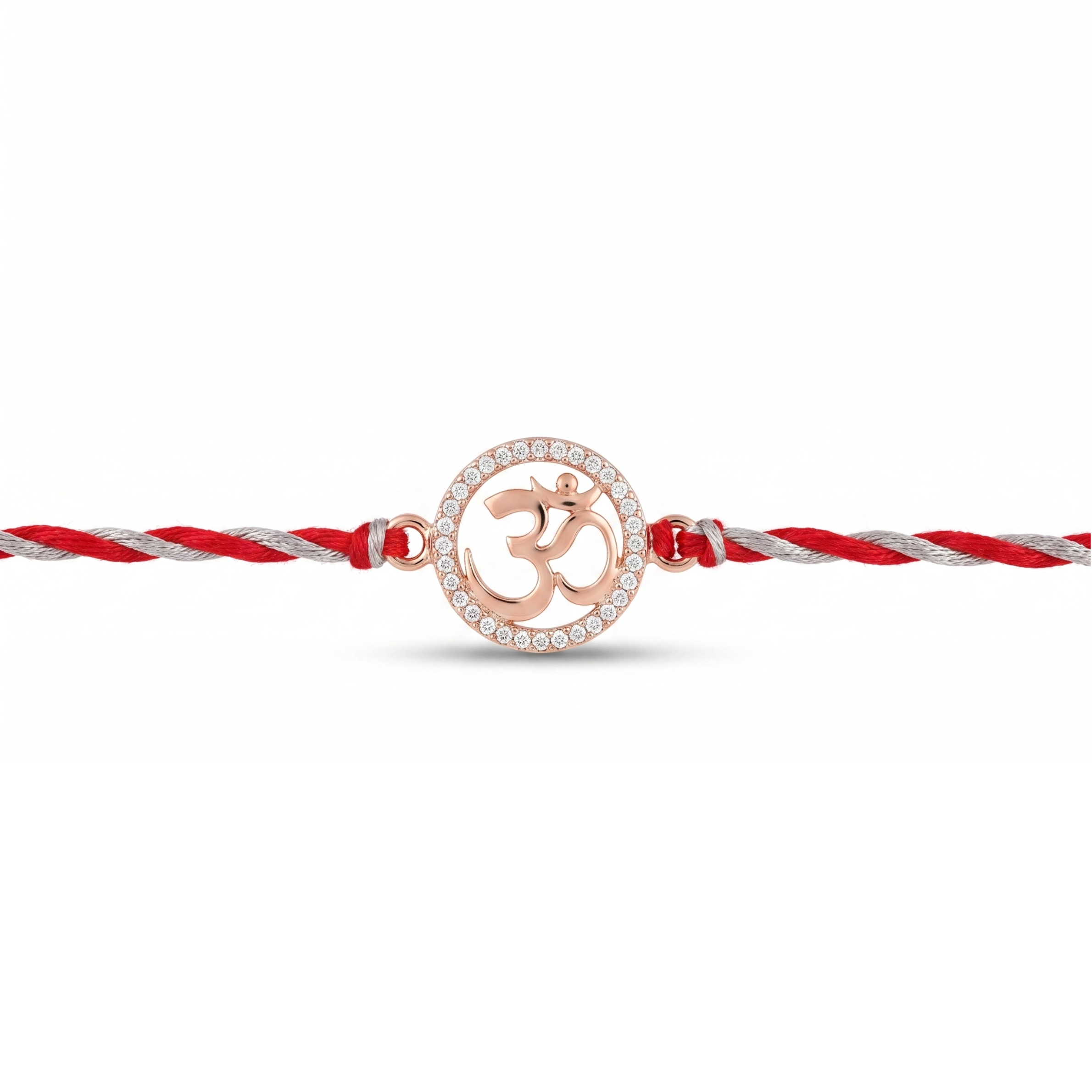 Divine Om Halo Rakhi in 925 Sterling Silver