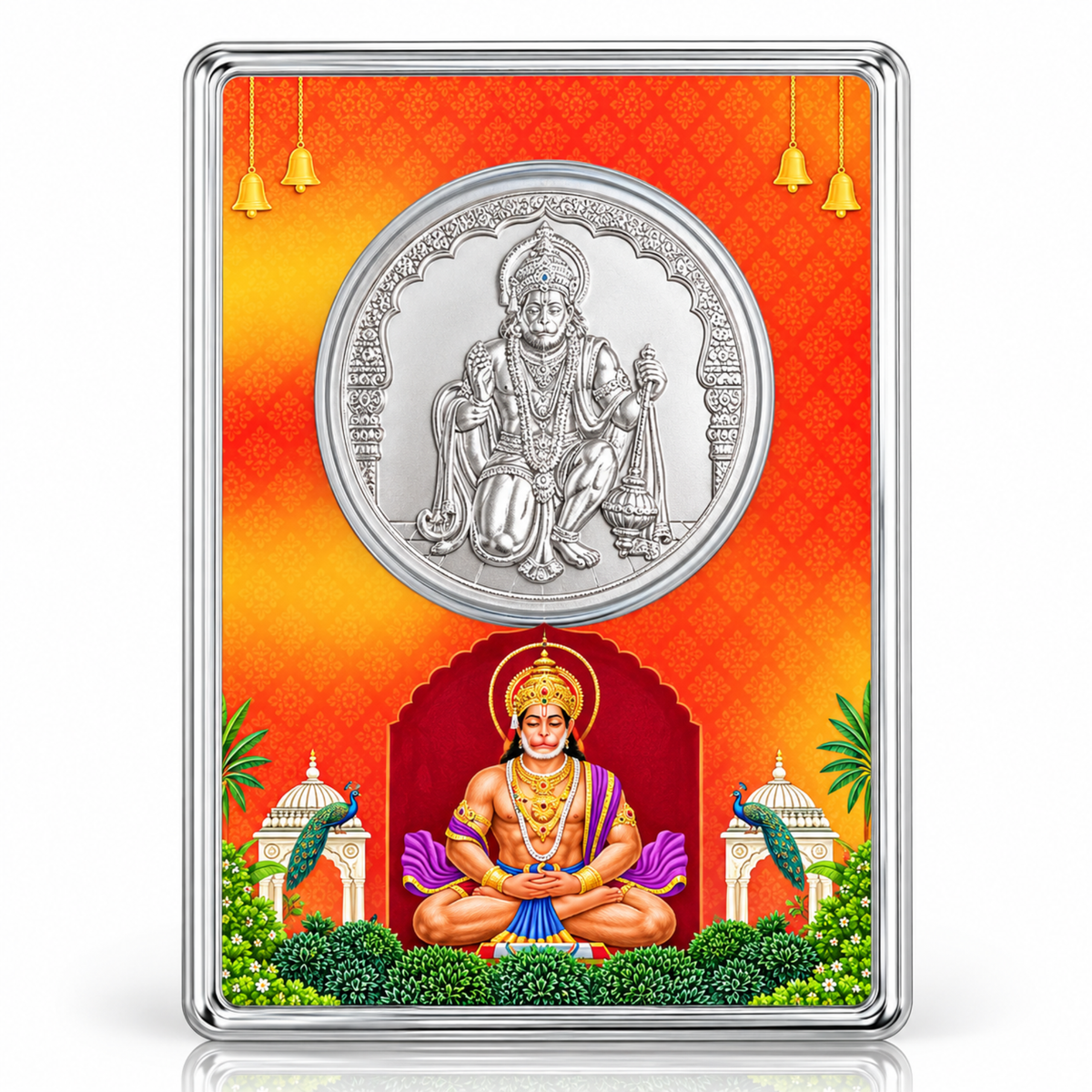 Lord Hanuman 925 Sterling Silver 1 gram Coin