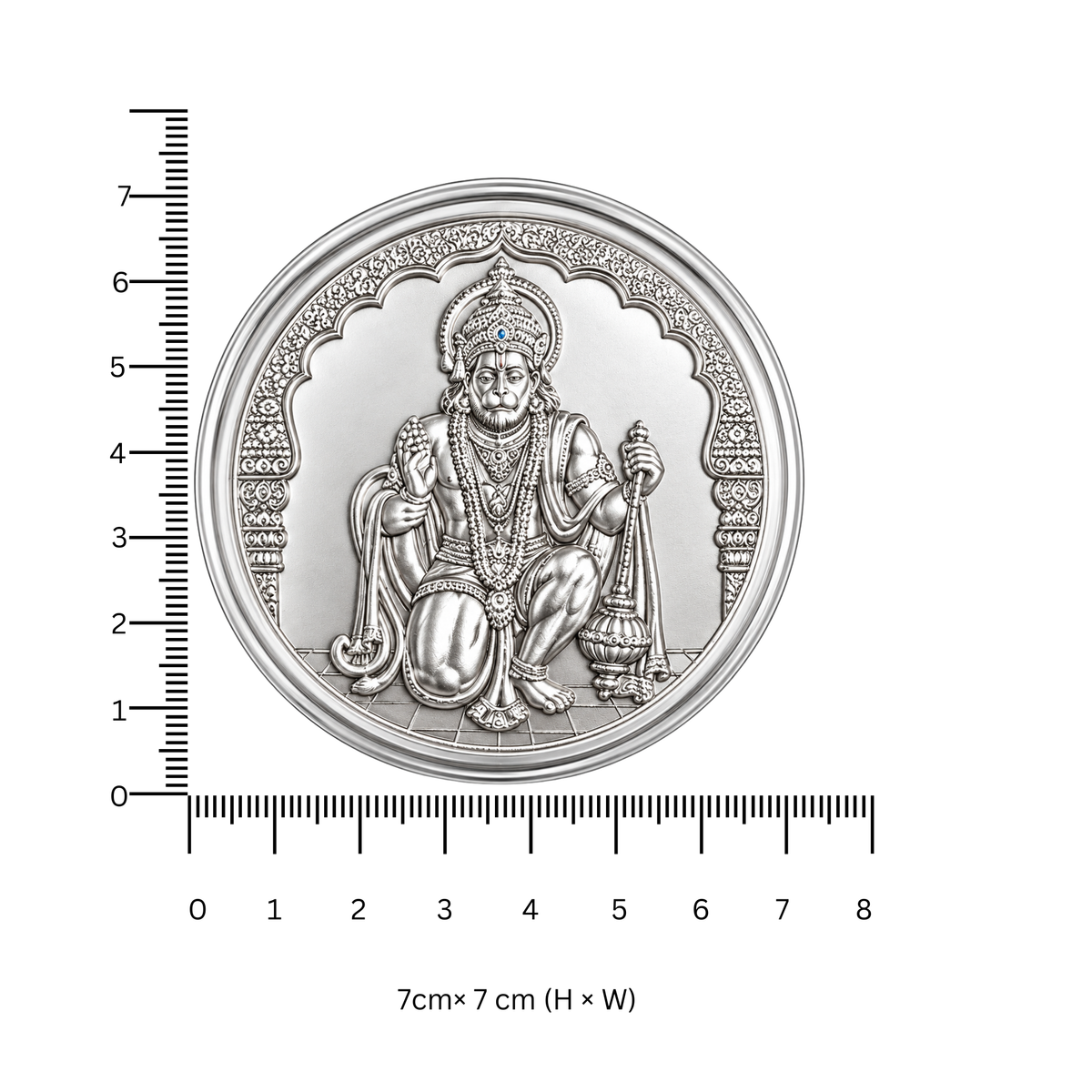 Lord Hanuman 925 Sterling Silver 1 gram Coin