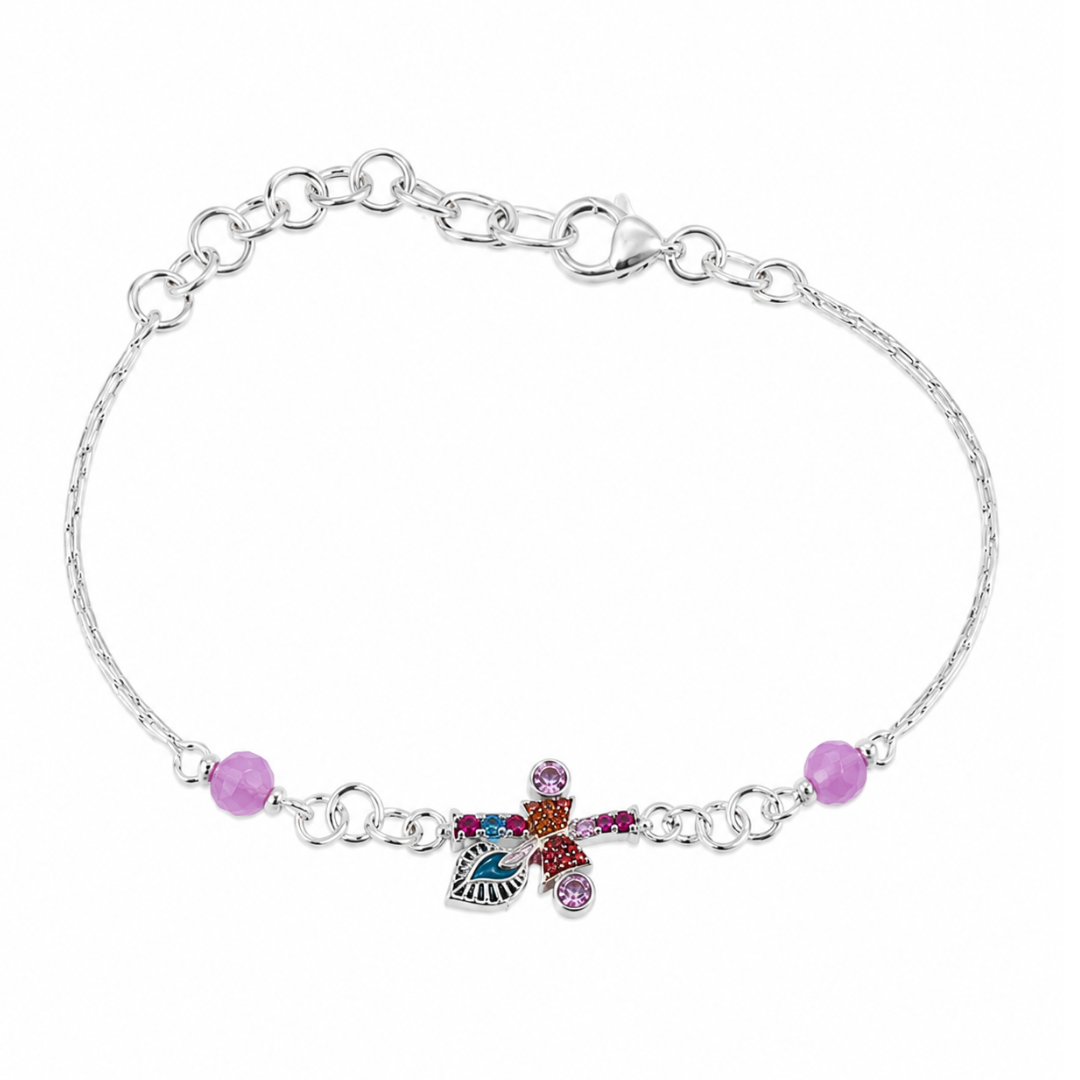Flutter Bloom Silver Bracelet Rakhi - 925 Sterling Silver - Lustra