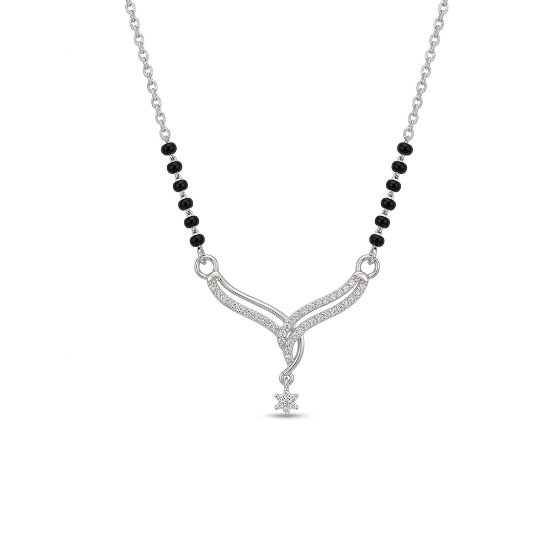 Celestial Grace Mangalsutra - 925 Sterling Silver - Lustra
