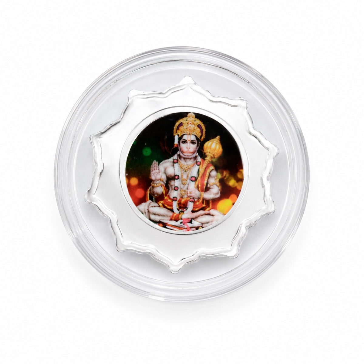 Lord Hanuman 1g Fine Silver Gift Box