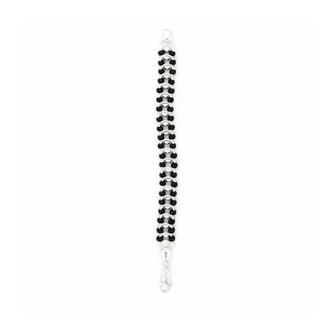 Midnight Grace Black Bead Bracelet