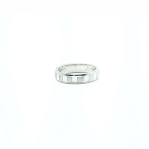 Sleek Modern Silver Band - 925 Sterling Silver - Lustra
