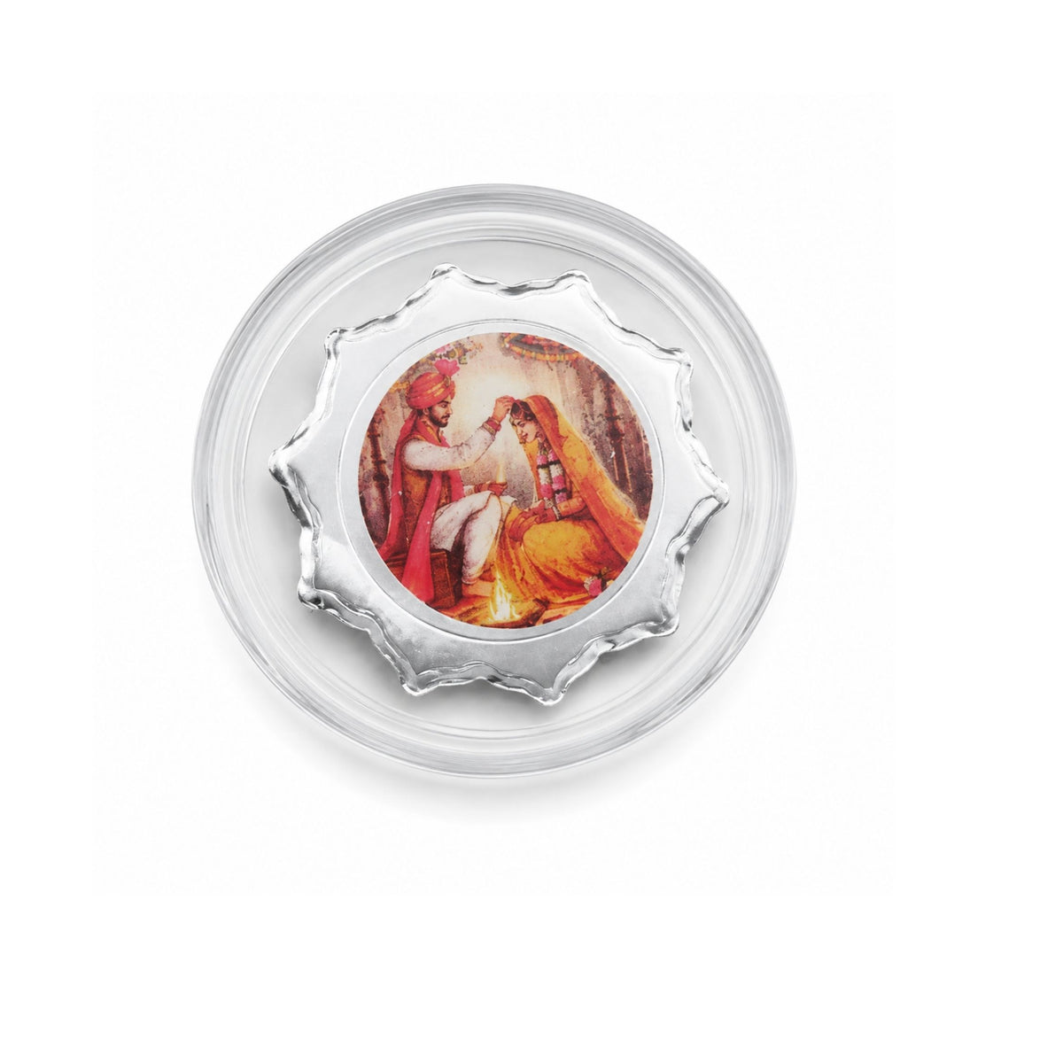 Ram & Sita 1g Fine Silver Wedding Gift Box