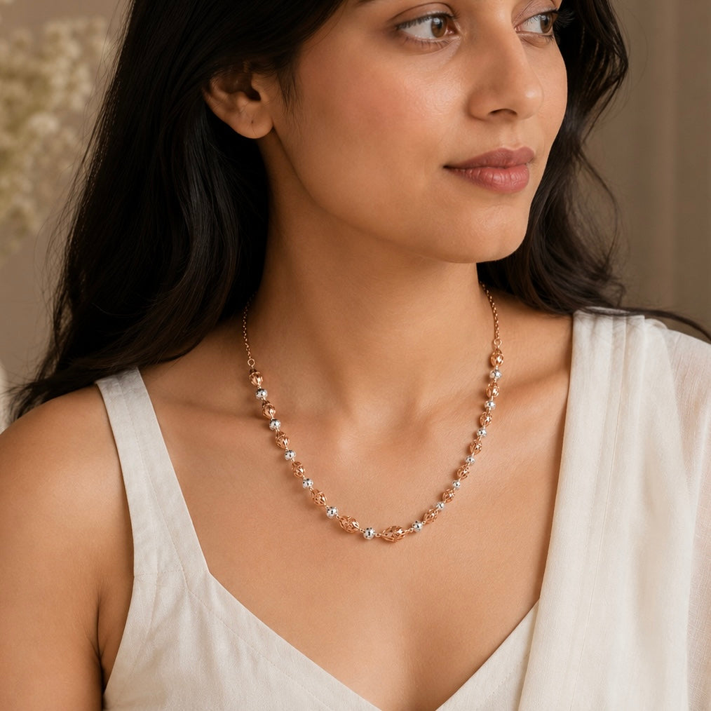 Lustra Celestial Filigree Bead Necklace