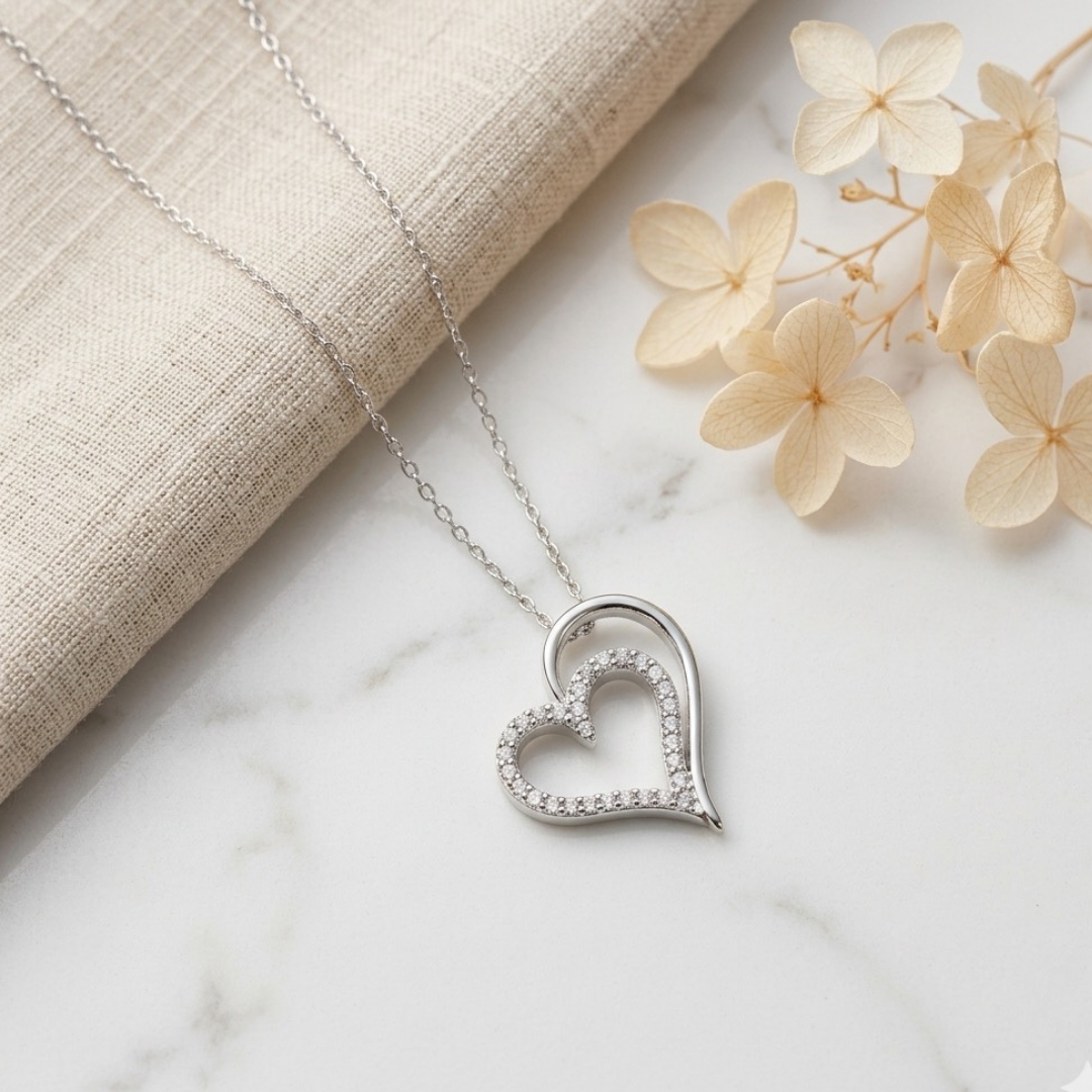 Eternal Heart Sparkle Pendant Necklace