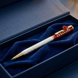 Lustra Rose Gold Signature Pen - 925 Sterling Silver - Lustra