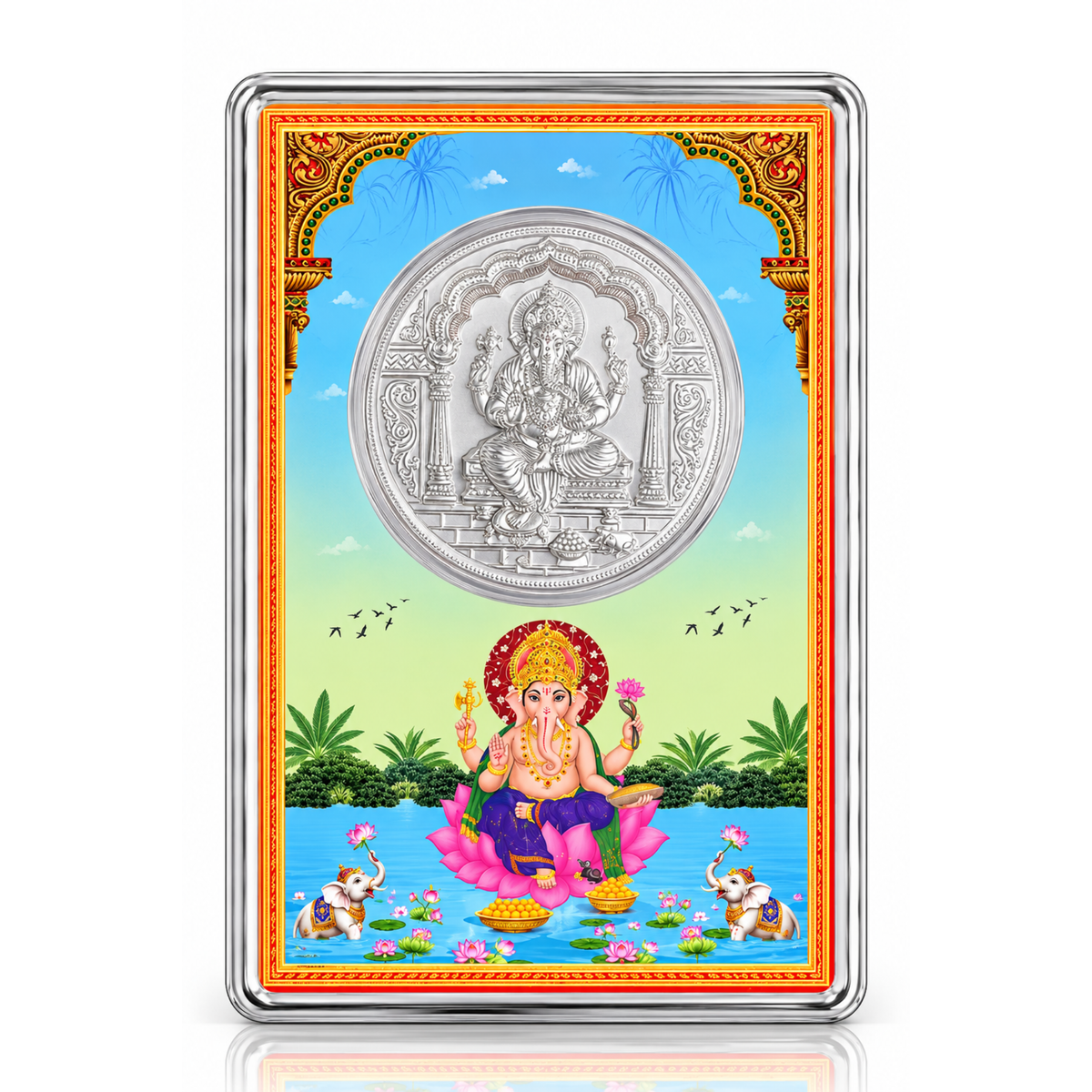 Lord Ganesha 925 Sterling Silver Coin (1 gram)