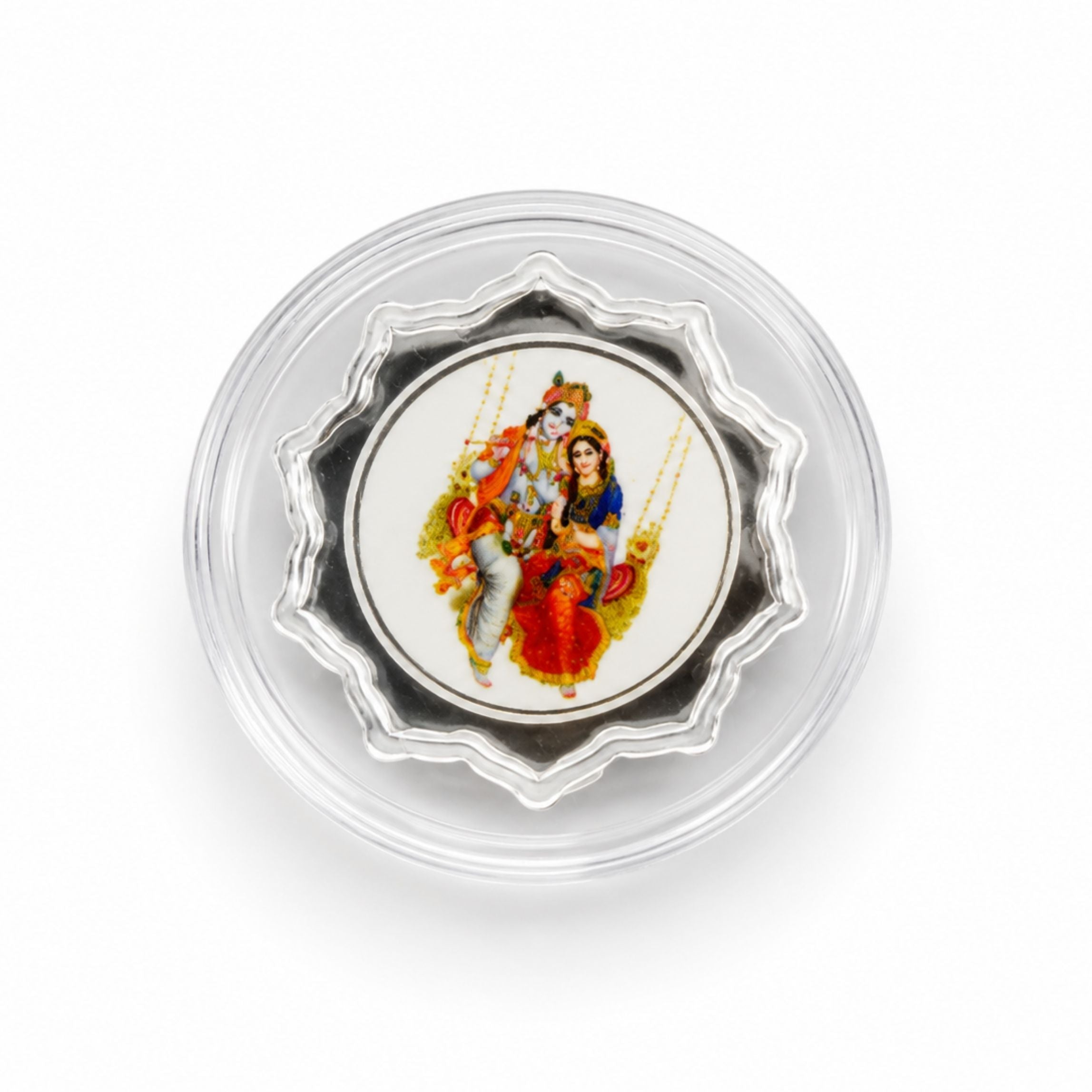 Radha Krishna 1g Fine Silver Gift Box