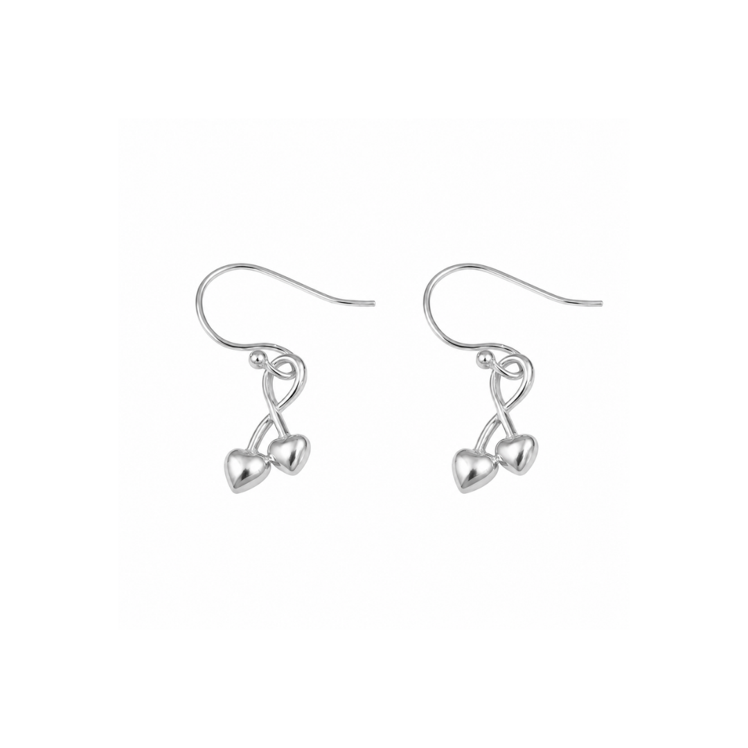 Infinity Heart Drop Earrings
