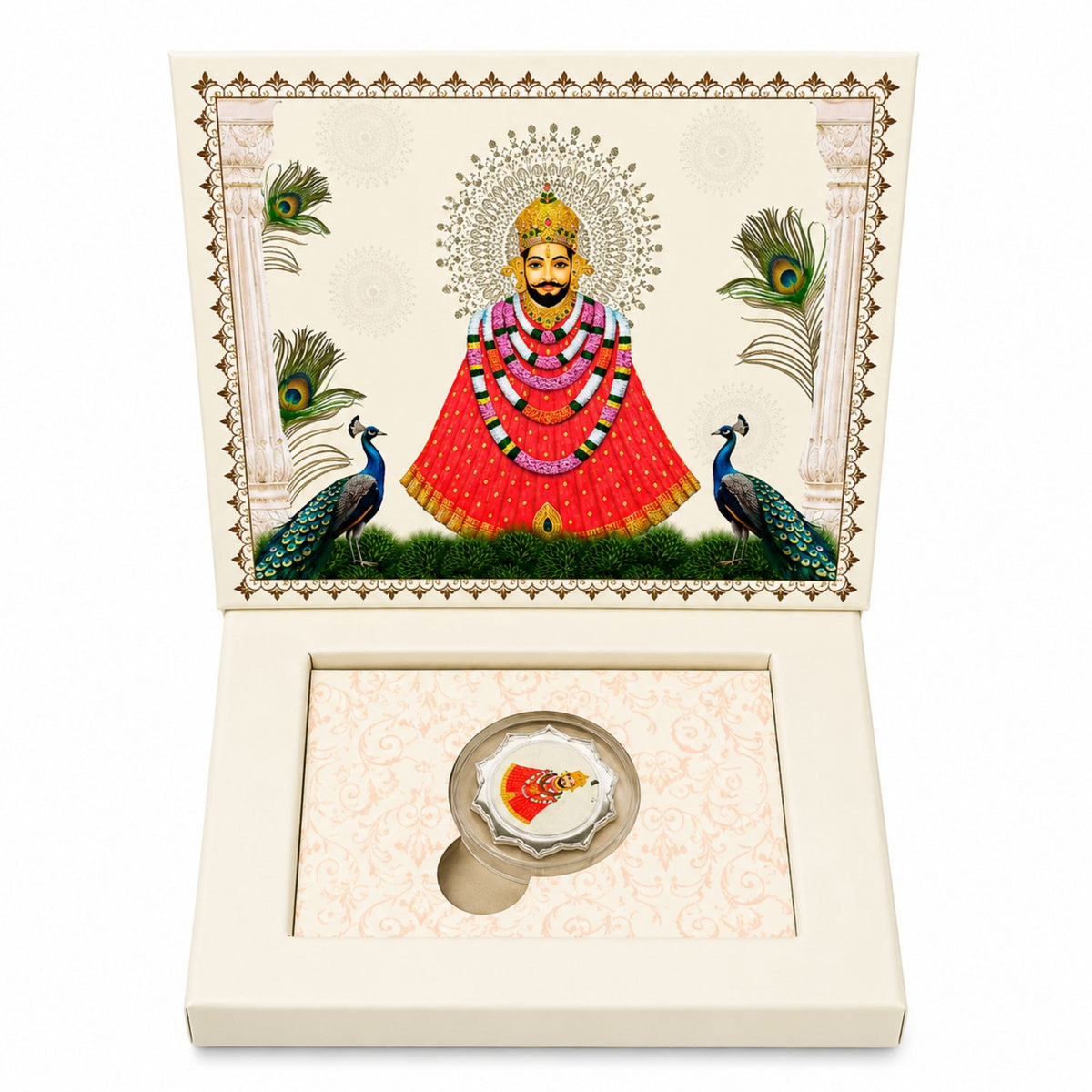 Khatu Shyam Ji 1g Fine Silver 999.9 Coin Gift Box