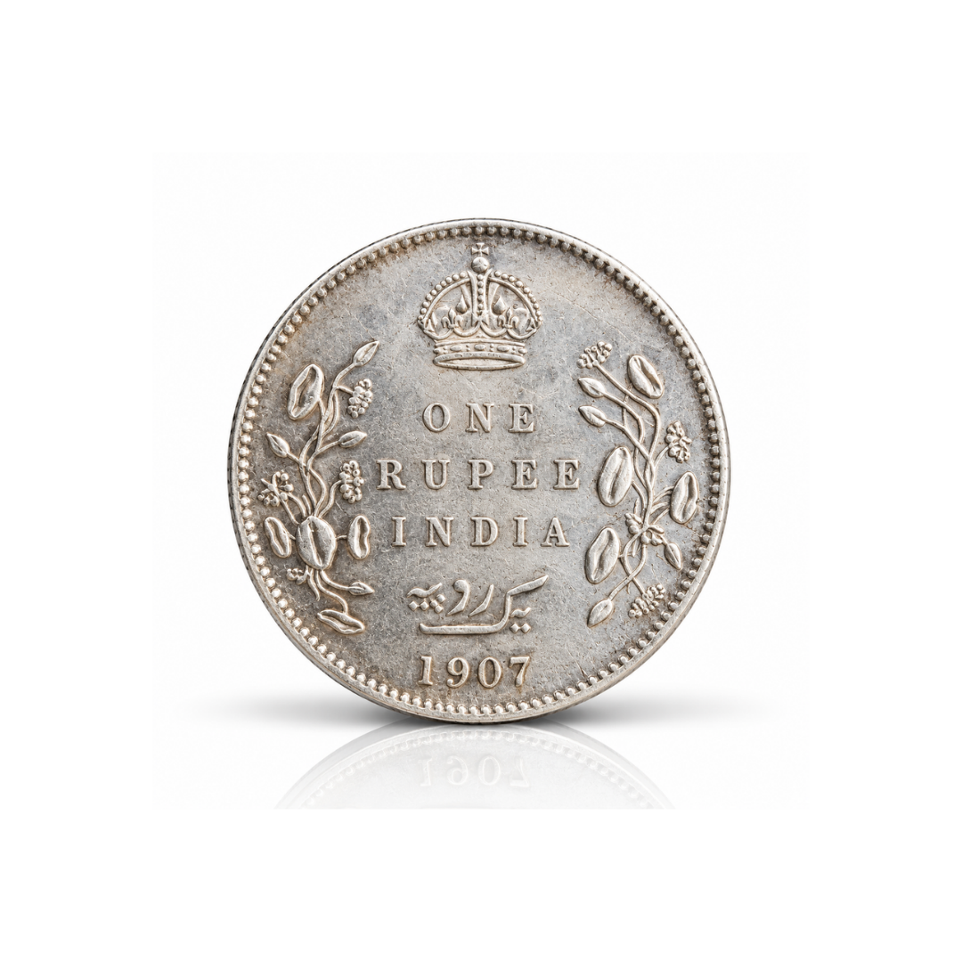 Lustra 999 Fine Silver Antique One Rupee Coin – 10 Grams