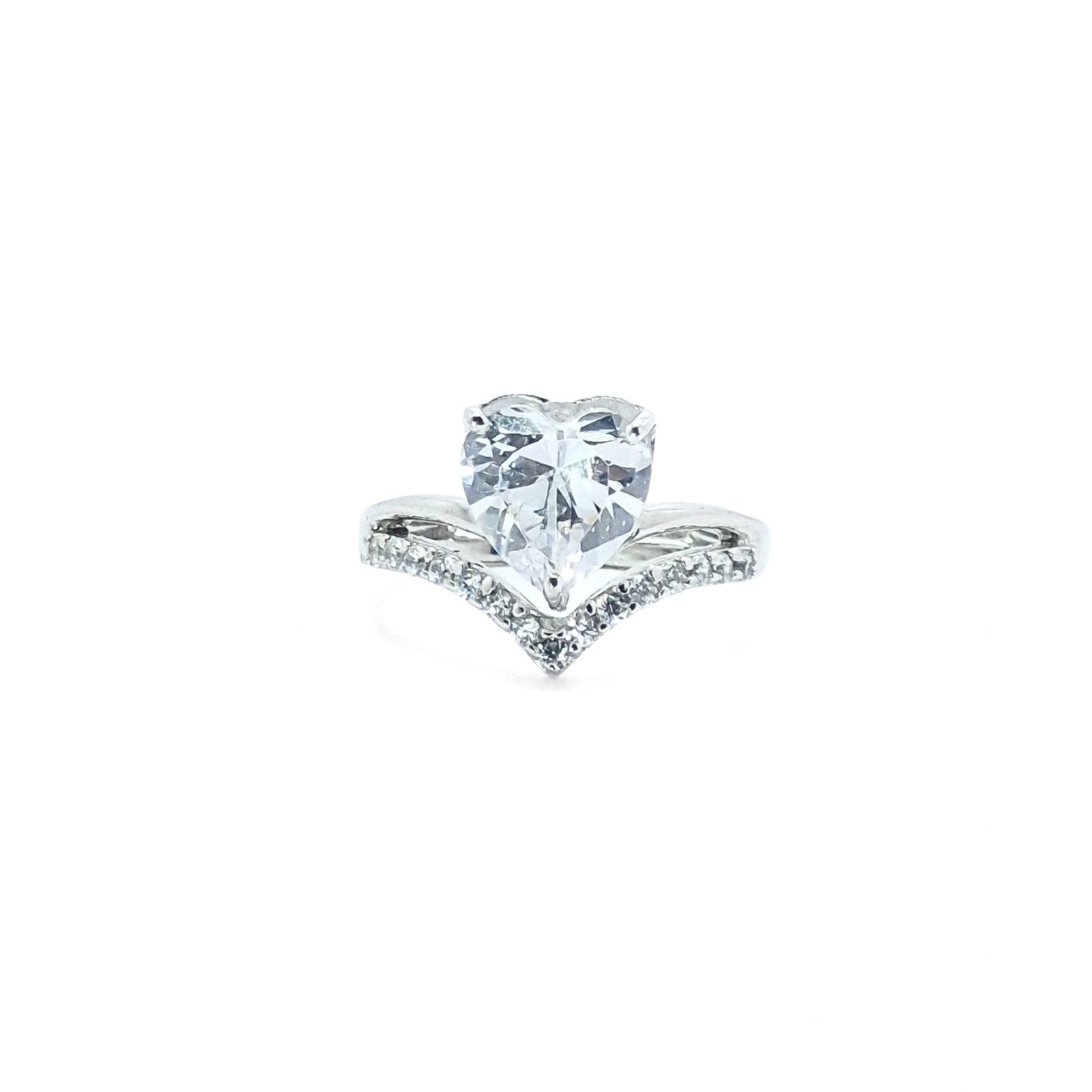 Heart Shaped Solitaire Ring