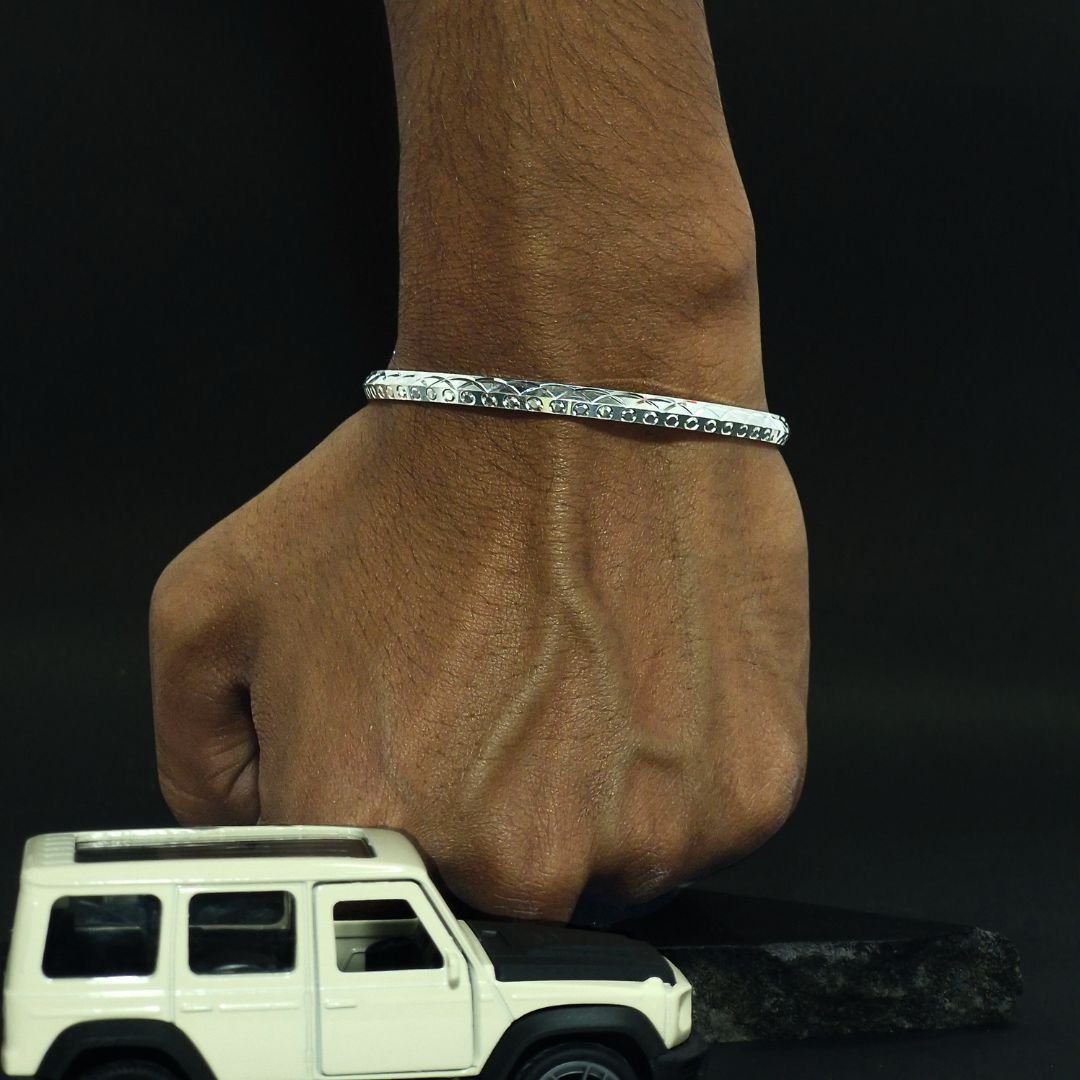 Silver Weave Men's Kada