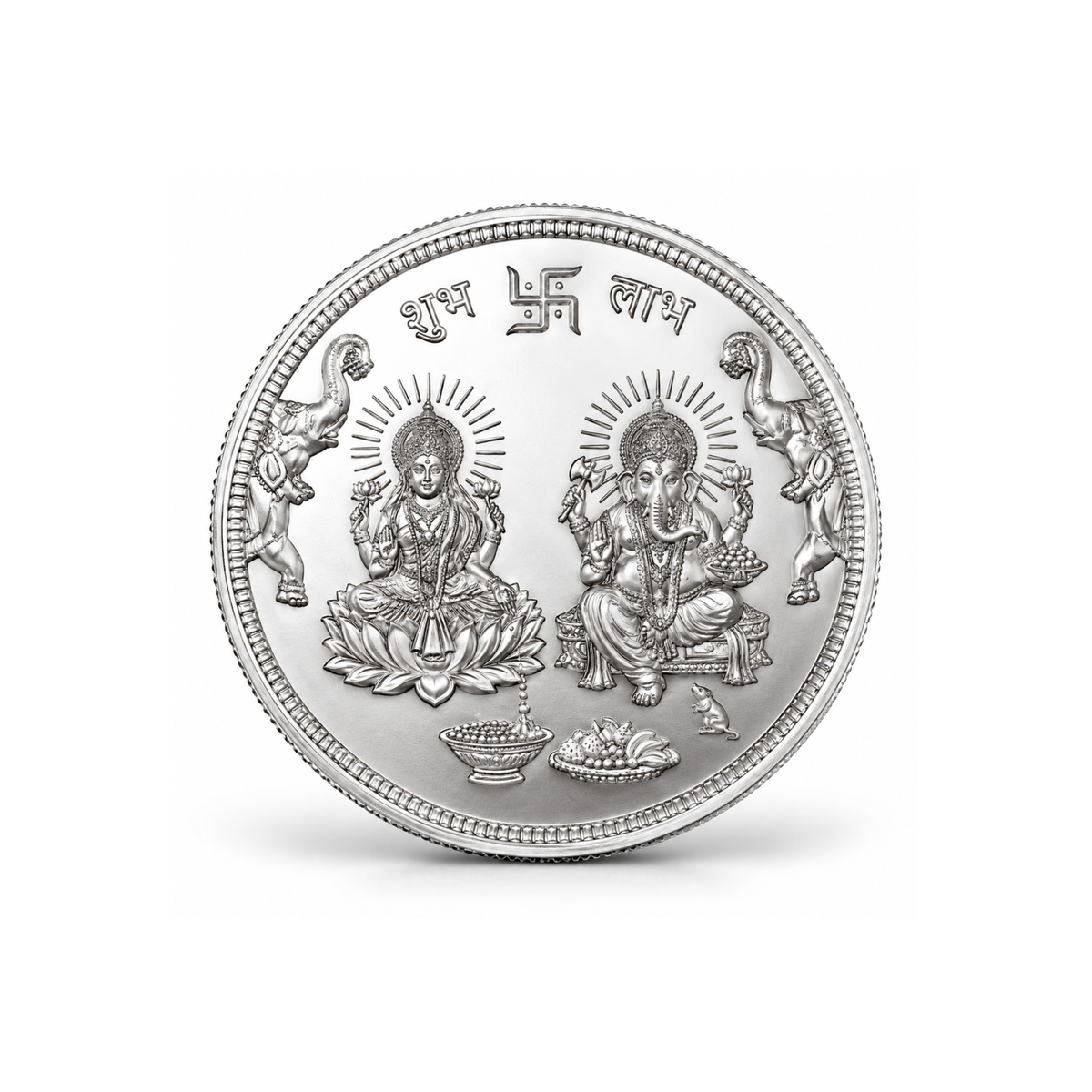 Lakshmi Ganesh Shubh Labh Silver 1 gram Coin