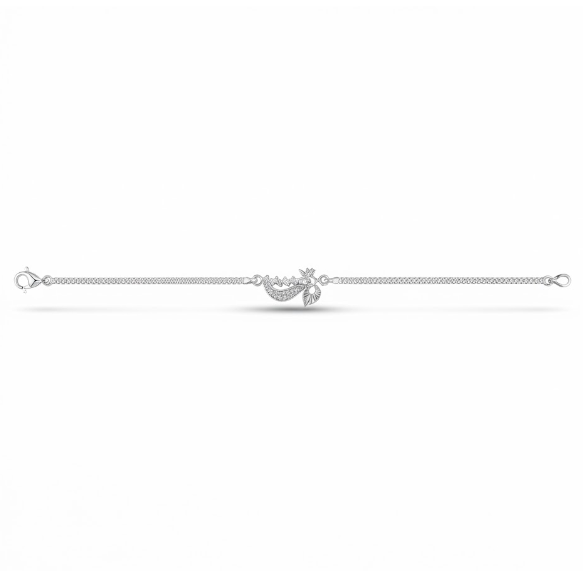 Mayura Feather 925 Sterling Silver Rakhi