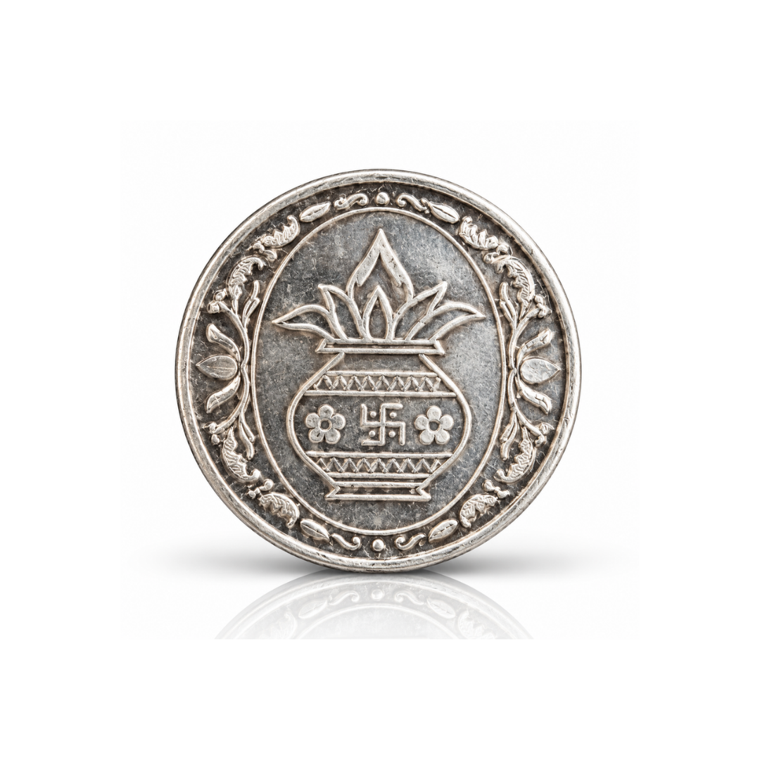 Auspicious Kalash 999 Fine Silver Coin – 10 Gram