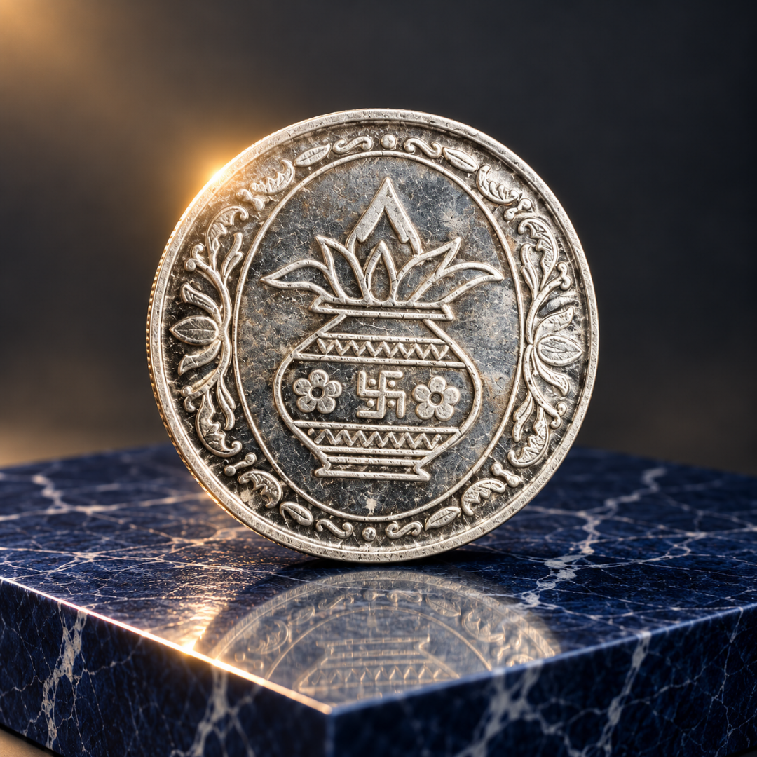 Auspicious Kalash 999 Fine Silver Coin – 10 Gram