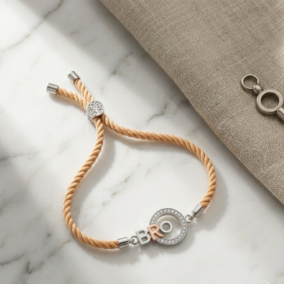 BRO Bond Silver Rakhi Bracelet