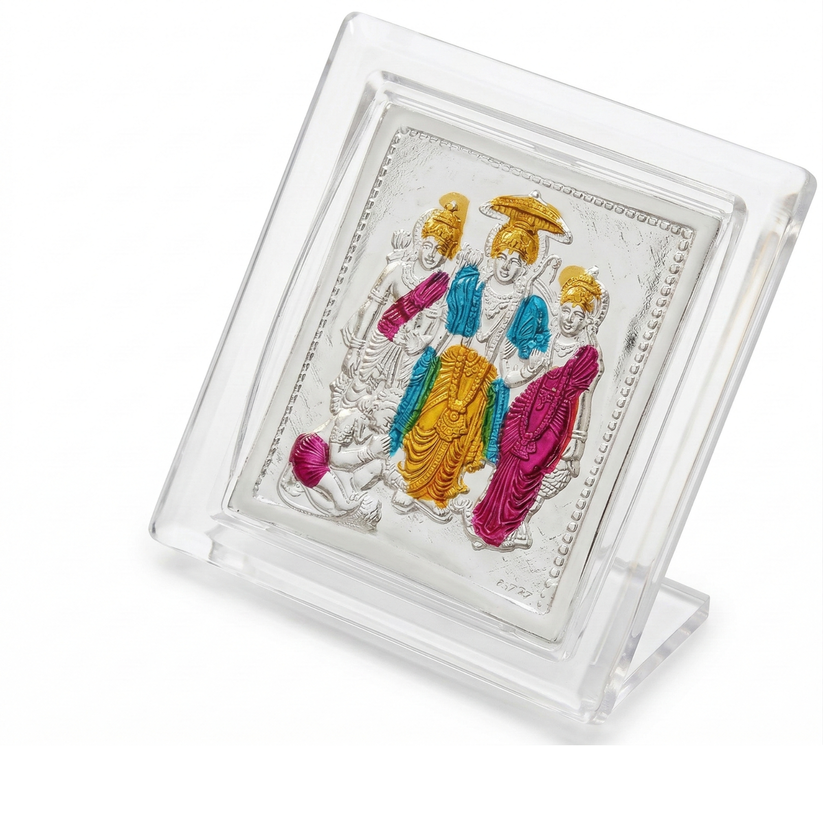 Ram Darbar Mini Silver Blessing Frame