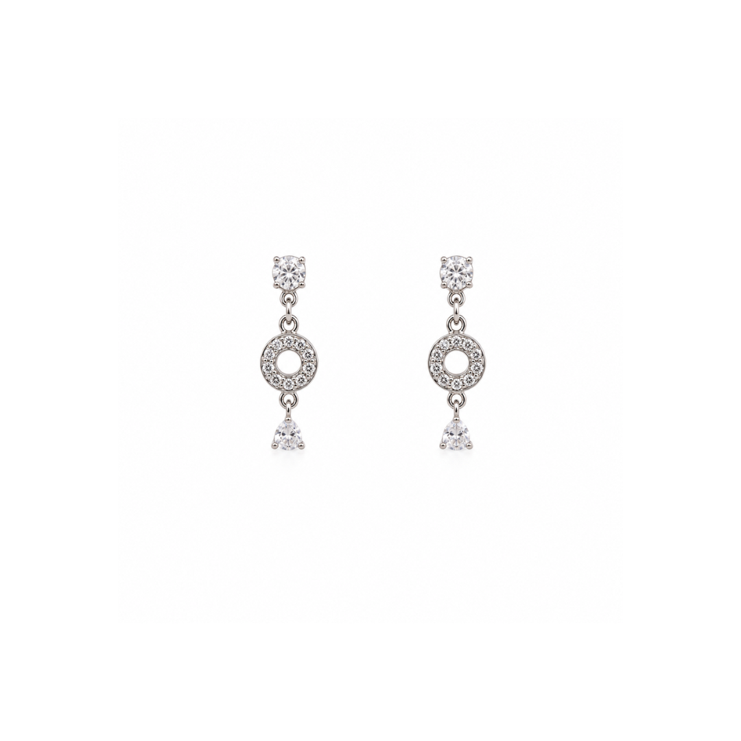 Aurora Halo Drop Earrings