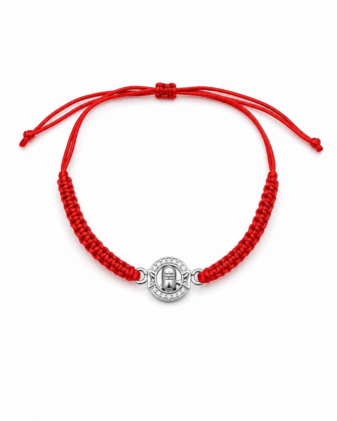 Divine Shivling 92.5 Sterling Silver Thread Rakhi