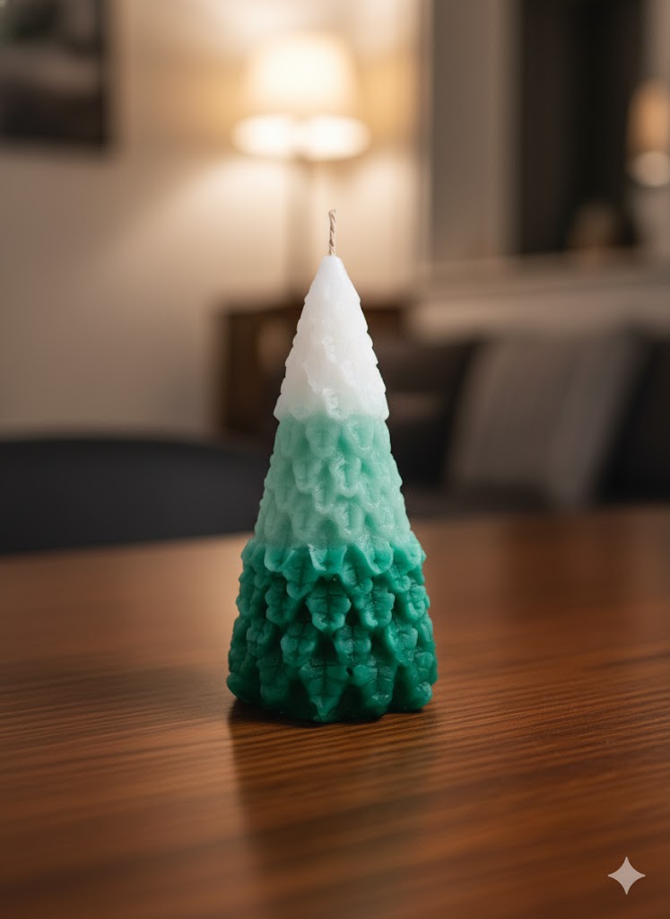 Christmas Tree Decorative Candle - 925 Sterling Silver - Lustra