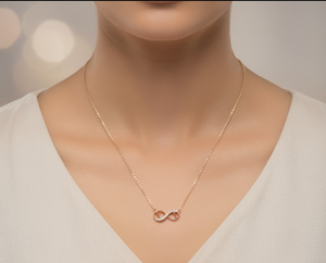 Eternal Hearts Necklace - 925 Sterling Silver - Lustra
