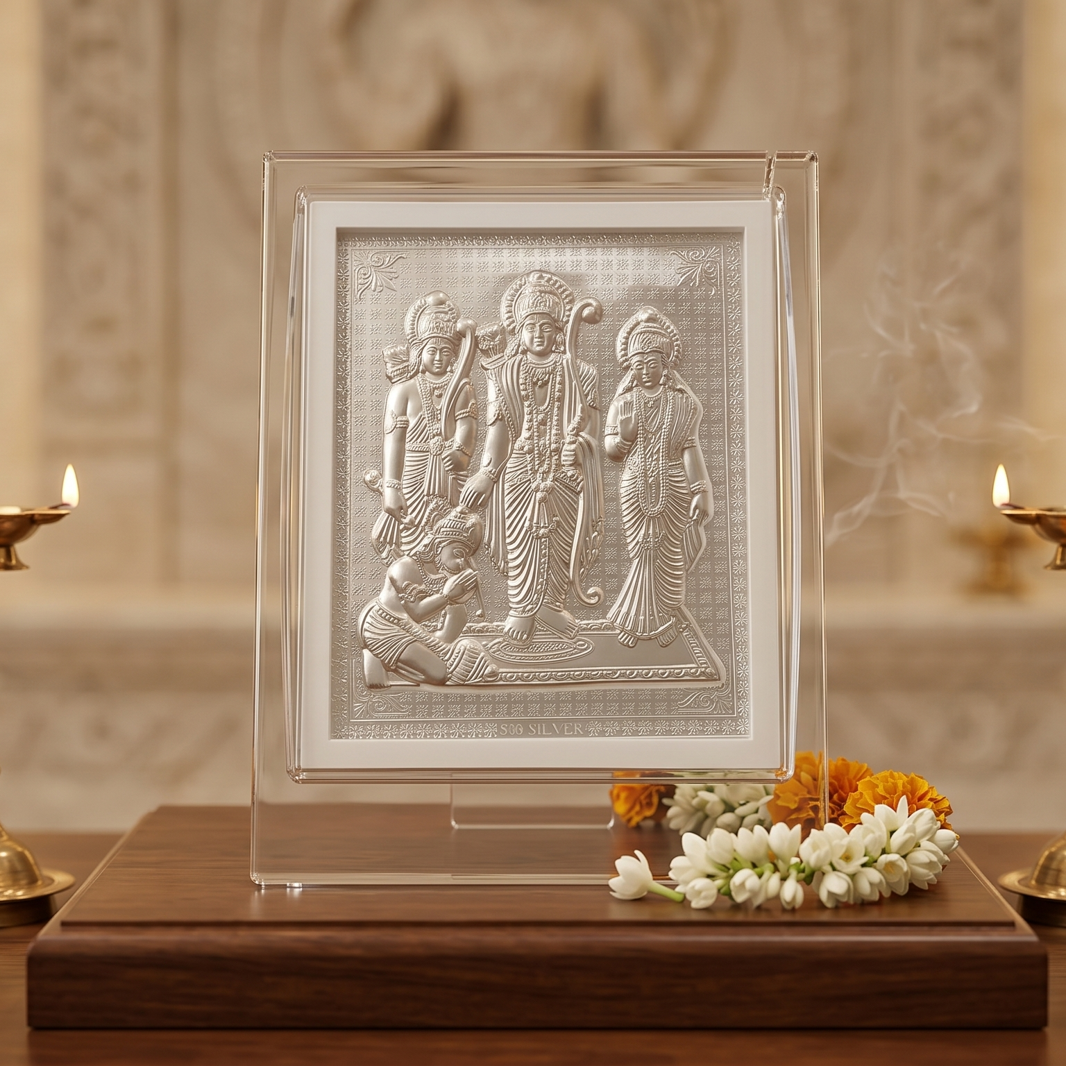 Divine Ram Darbar 999 Silver Frame