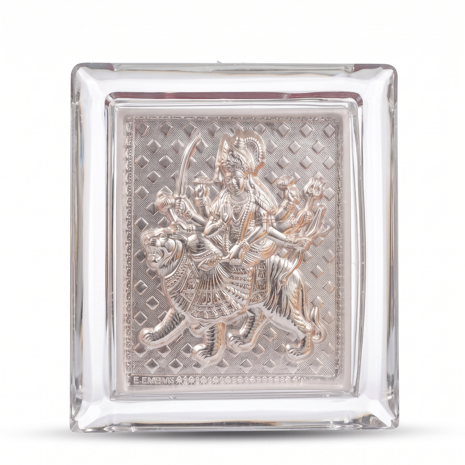 Divine Durga Maa 999 Silver Frame