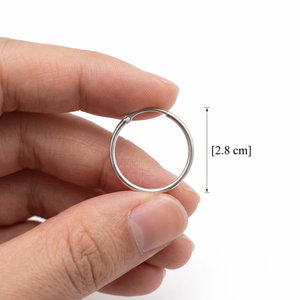 Classic Silver Hoop Earrings - 925 Sterling Silver - Lustra