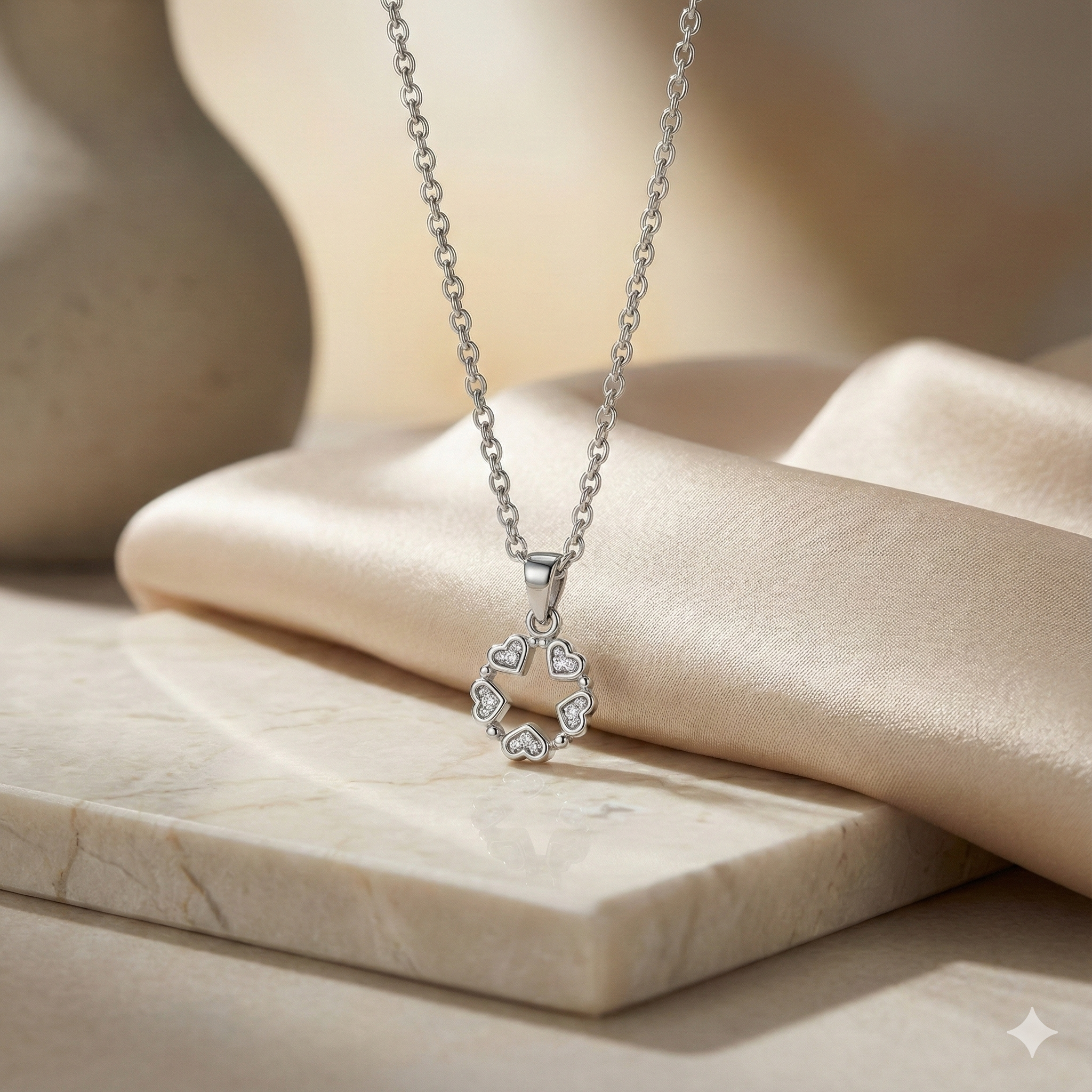 Heart Circle Pendant