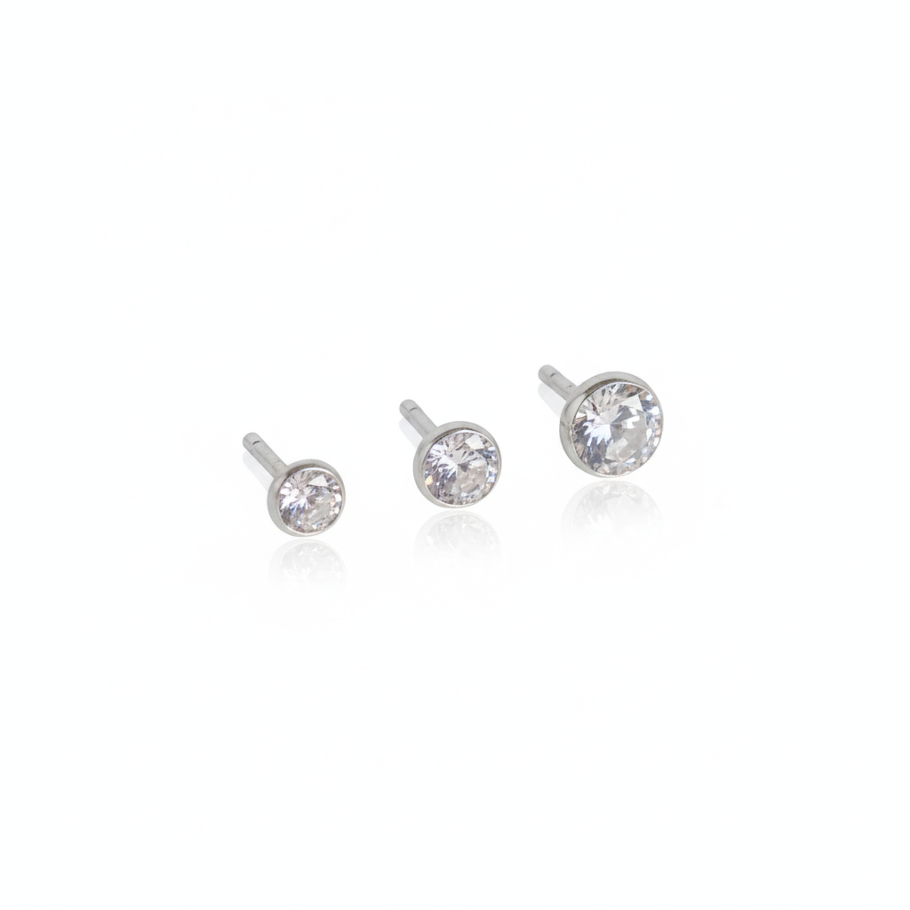 Spark Minimalist Stud Earring or Nosepin