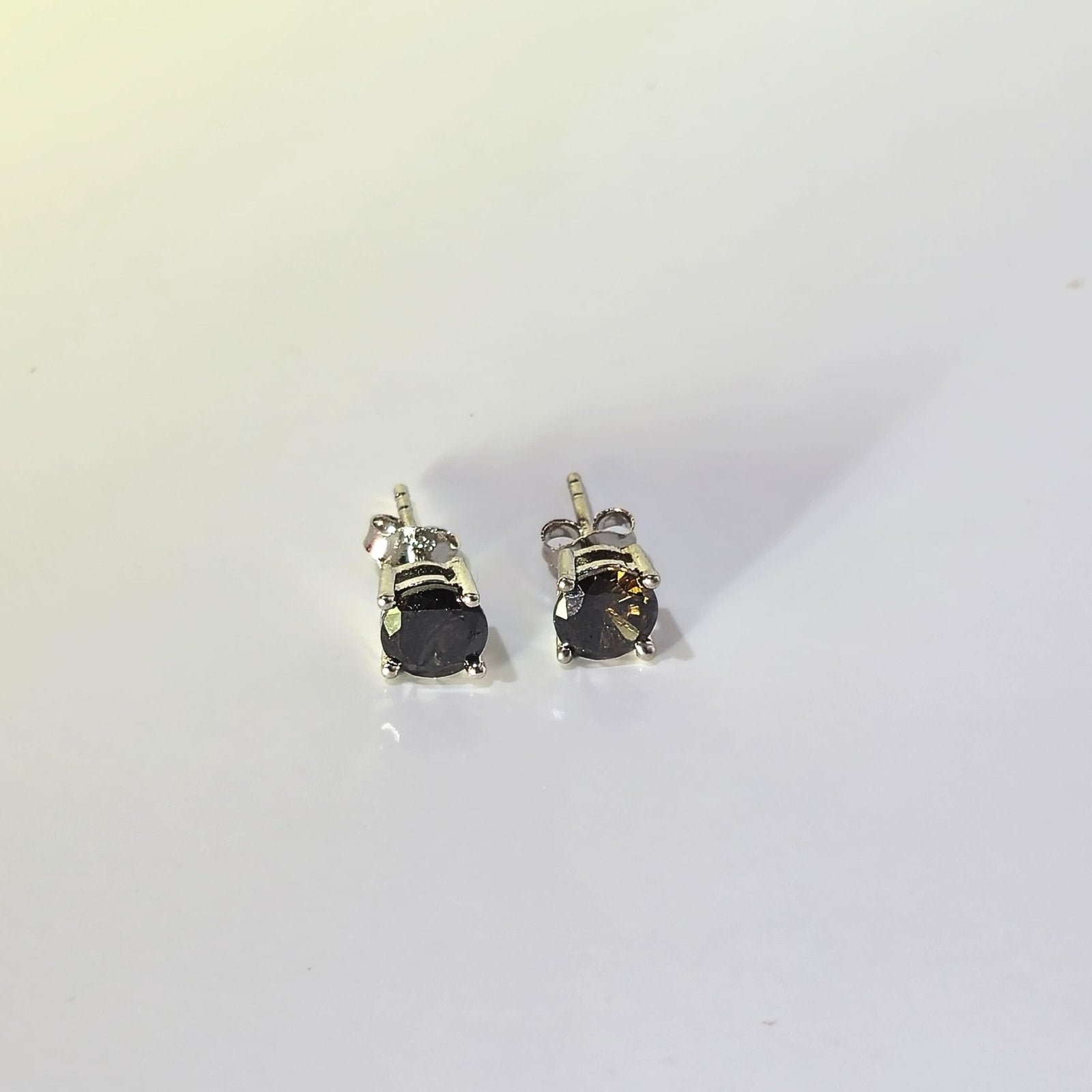 Black Solitaire Studs