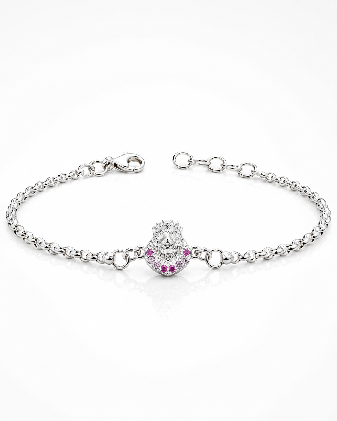 Divine Simha 92.5 Sterling Silver Rakhi Bracelet