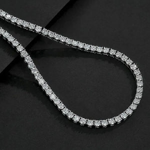 Lustra Eternal Spark Tennis Necklace - 925 Sterling Silver - Lustra