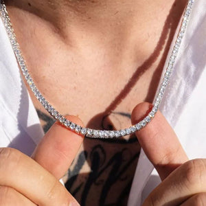 Lustra Eternal Spark Tennis Necklace - 925 Sterling Silver - Lustra