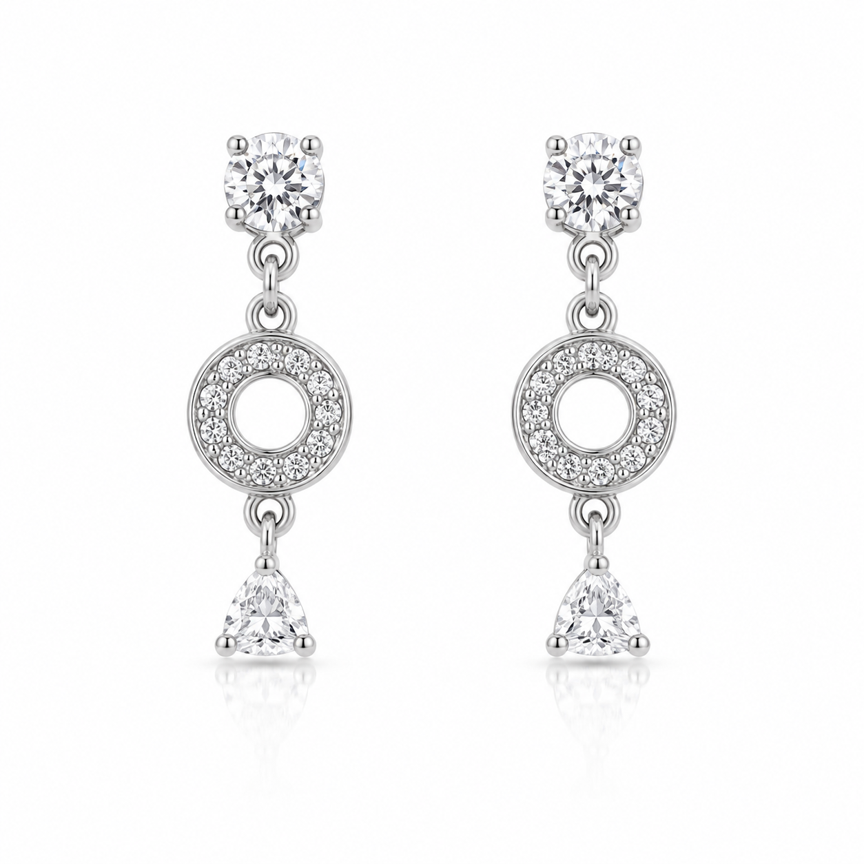 Aurora Halo Drop Earrings