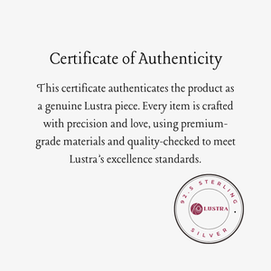 Lustra Authenticity Certificate