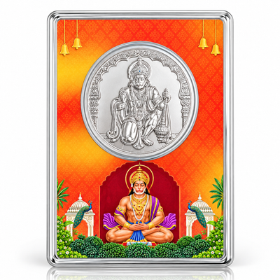 Lord Hanuman 925 Sterling Silver 1 gram Coin
