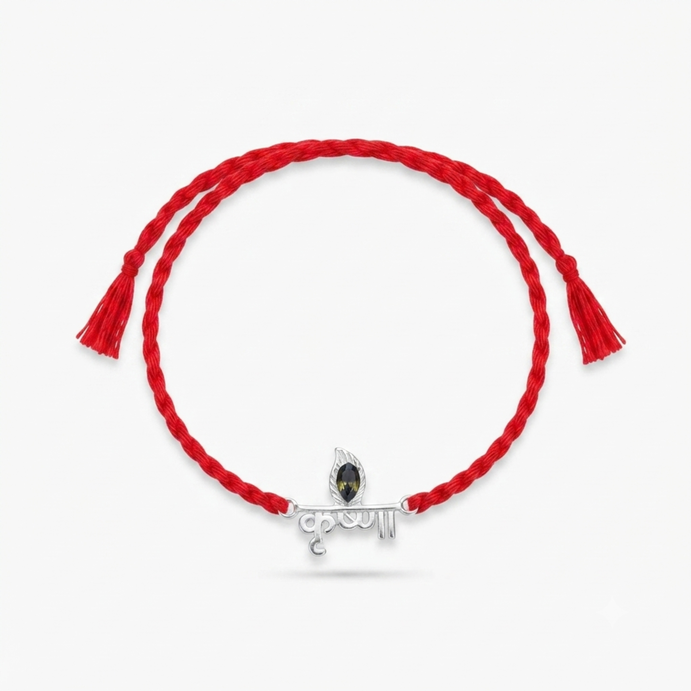 Krishna Flute 925 Sterling Silver Rakhi