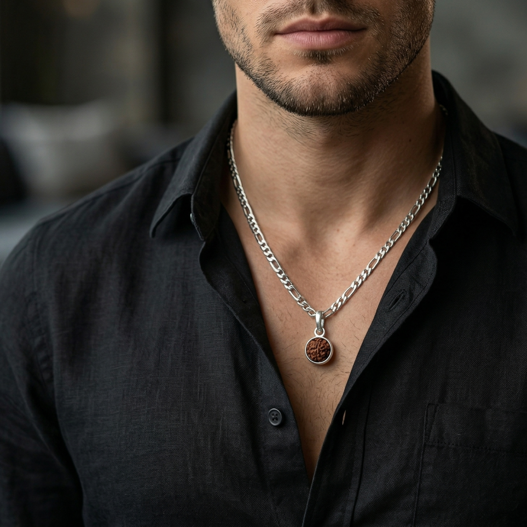 Aarvya Rudra Sphere Pendant - 925 Sterling Silver - Lustra