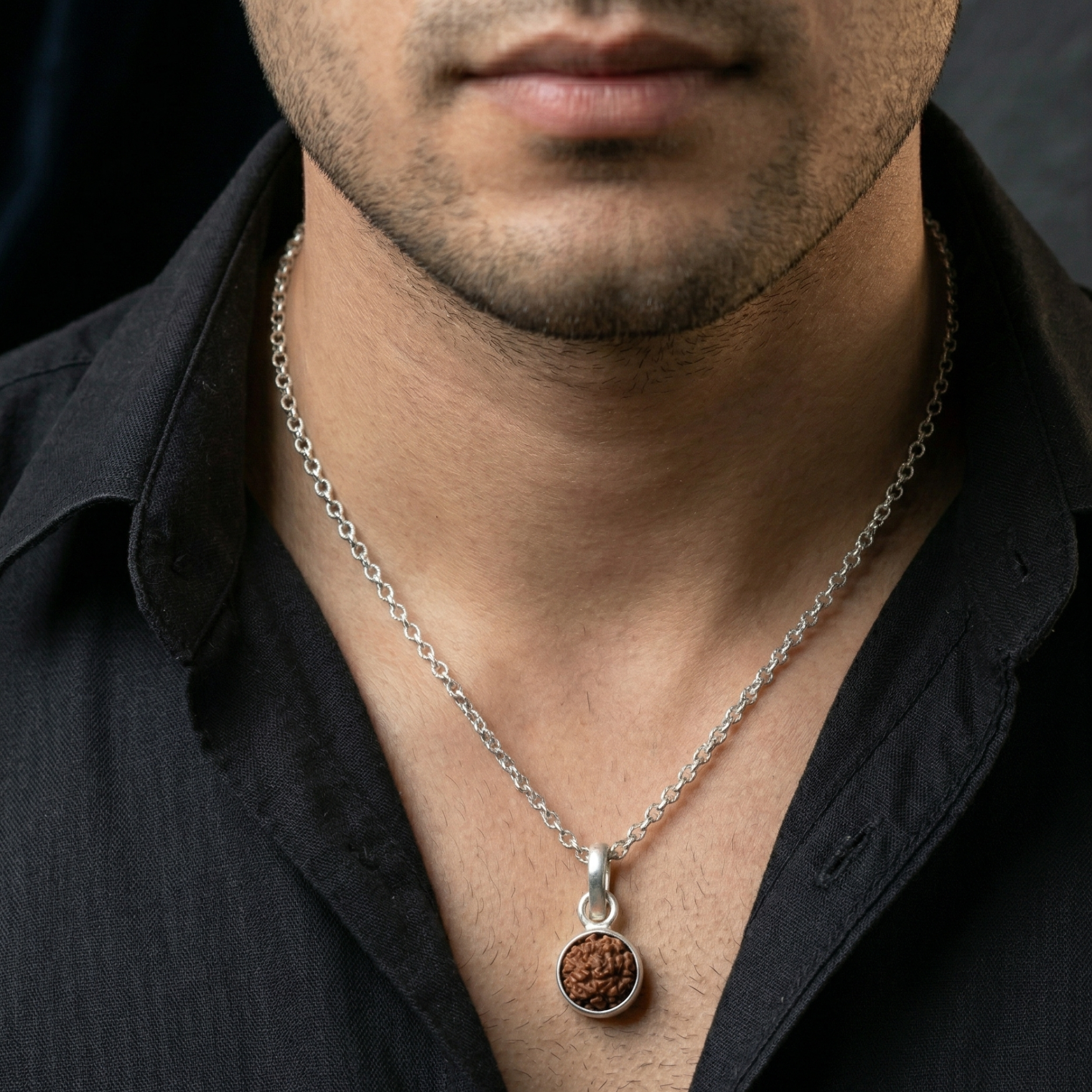 Aarvya Rudra Sphere Pendant - 925 Sterling Silver - Lustra