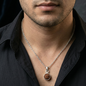 Aarvya Rudra Sphere Pendant - 925 Sterling Silver - Lustra