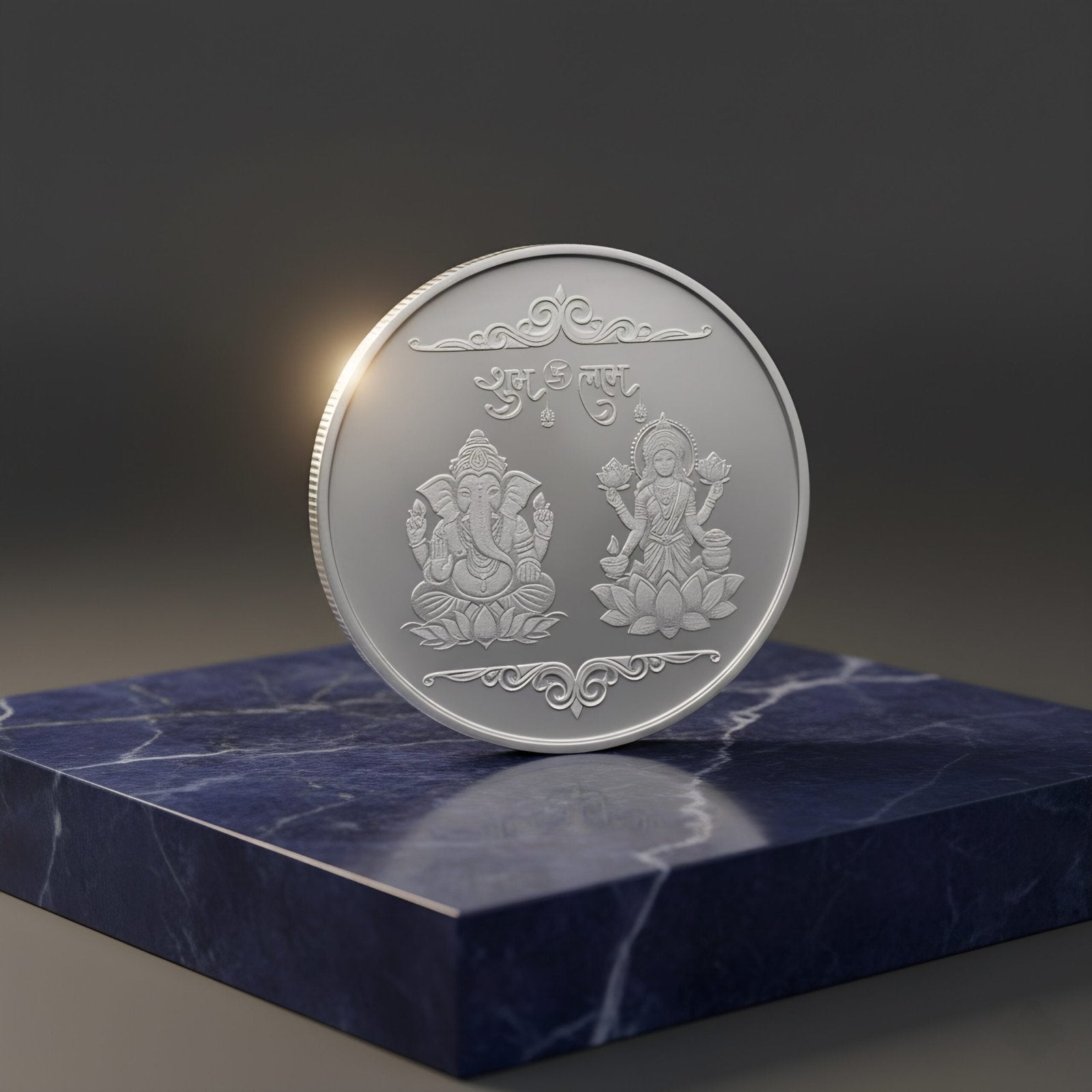 Lustra Lakshmi Ganesha 999 Silver Coin