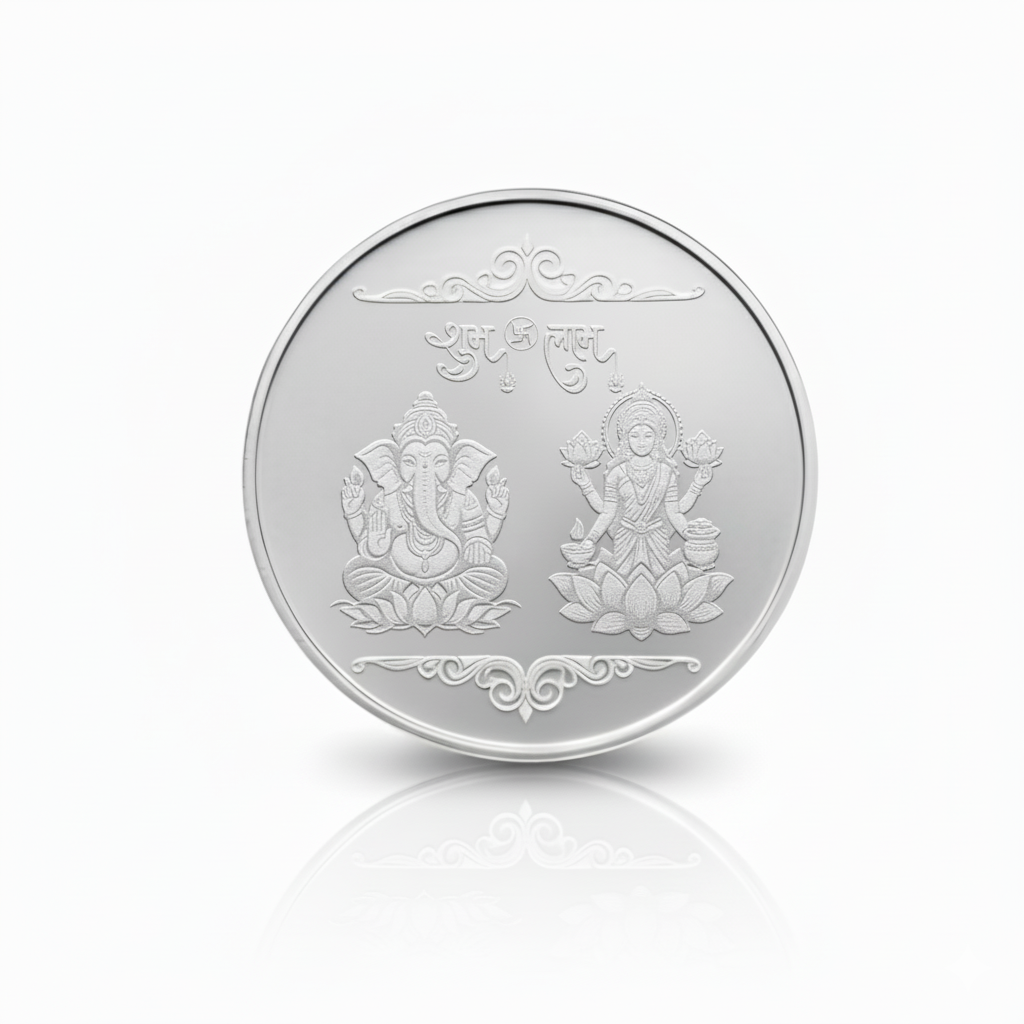 Lustra Lakshmi Ganesha 999 Silver Coin