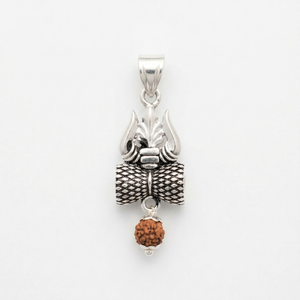 Rudra Aegis Trident Pendant - 925 Sterling Silver - Lustra