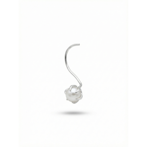 Snow Pearl Kids Silver Nose Pin/earring - 925 Sterling Silver - Lustra